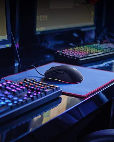 Anker Gaming Mouse with 6Dpi Levels (800, 1600, 2400, 3200, 4800, and 6400), 1000 Hz Polling Rate, Programmable Buttons, Ergonomic USB Computer Mouse, RGB Gamer Desktop Laptop PC Gaming Mouse image