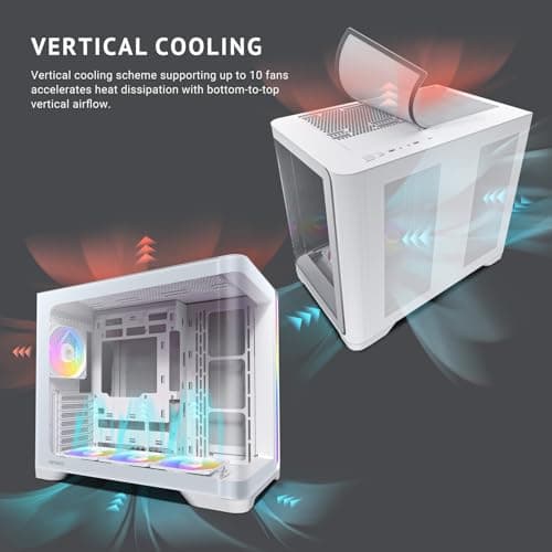 Antec C5 Curve ARGB ATX Mid Tower White with Tempered Glass Side Panel image