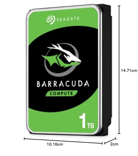 Seagate BarraCuda 1TB 3.5" HDD 7200RPM SATA Internal image