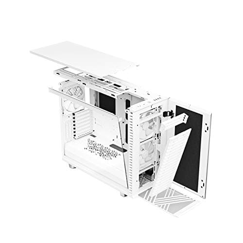 Fractal Design Define 7 White Solid Brushed Aluminum/Steel E-ATX Silent Modular Mid Tower Computer Case image