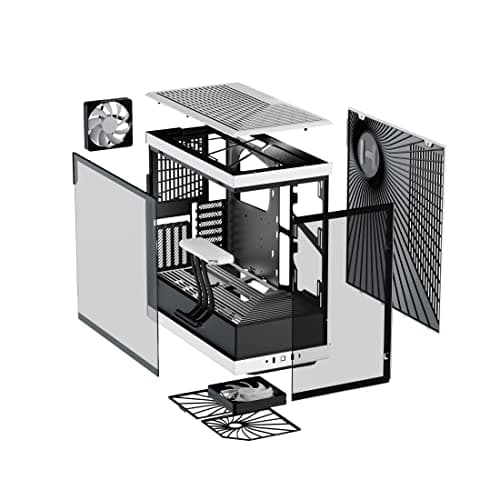HYTE Y40 ATX Mid Tower White / Black with Tempered Glass Side Panel and USB 3.2 Gen 2 Type-C, USB 3.2 Gen 1 Type-A image