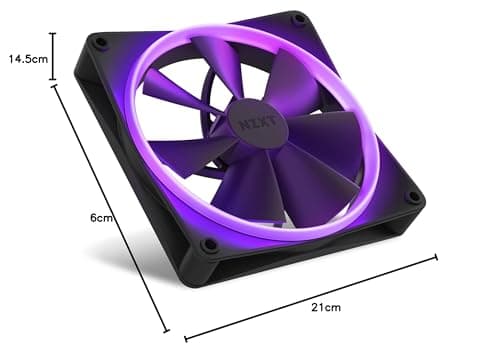 NZXT F140 140mm Black PWM RGB 2-Pack image
