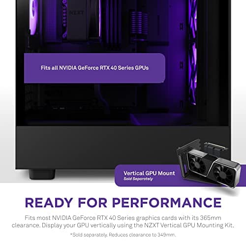 NZXT H5 Flow RGB ATX Mid Tower Black Tempered Glass Side Panel image