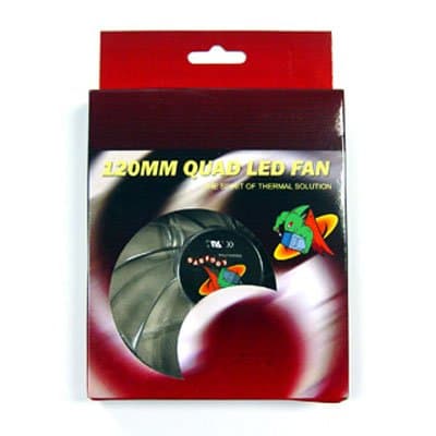 Logisys CF120BL 120mm Clear Blue LED 69.15 CFM 1-Pack image