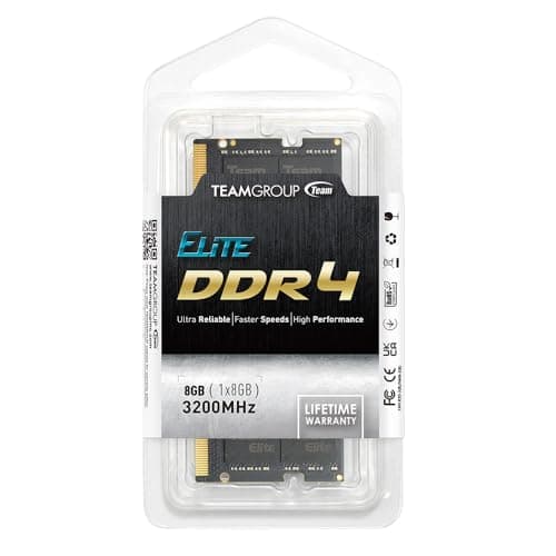 TEAMGROUP Elite Black SODIMM DDR4-3200 CL22 8GB (1x8GB) image