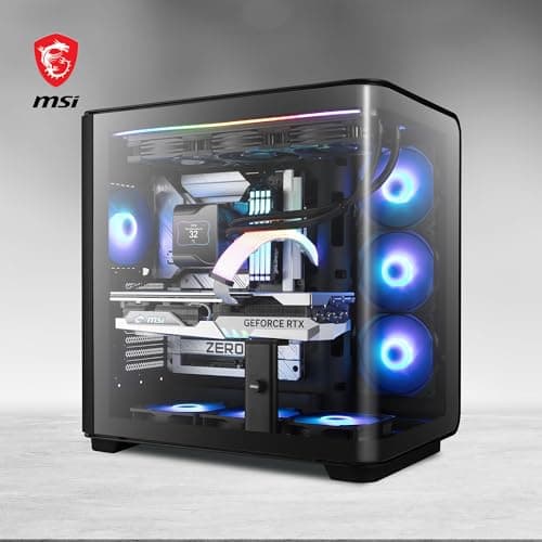 MSI MEG MAESTRO 700L PZ ATX Mid Tower Black Tempered Glass Side Panel USB 3.2 Gen 2x2 Type-C USB 3.2 Gen 1 Type-A image