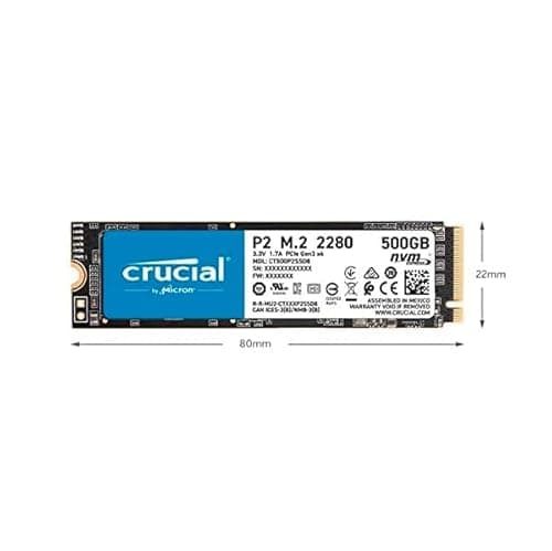 Crucial P2 2TB M.2 SSD PCIe 3.0 NVMe image
