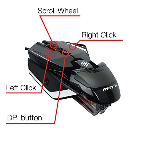 Mad Catz The Authentic R.A.T. 2+ Wired Optical Mouse image