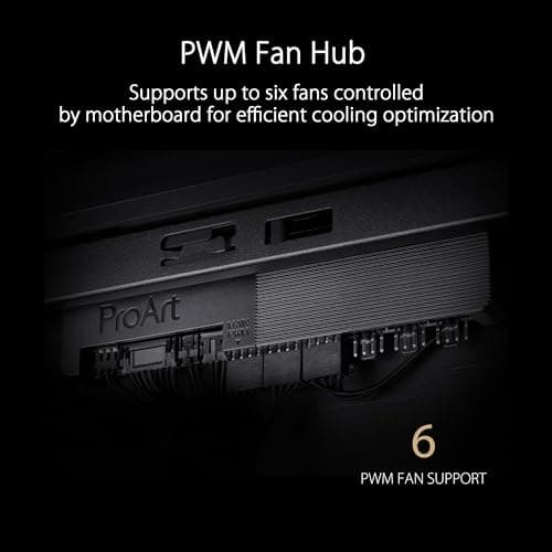 Asus ProArt PA602 ATX Mid Tower Black Tempered Glass Side Panel image