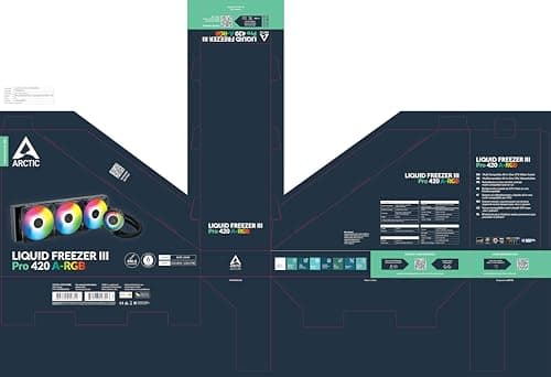 ARCTIC Liquid Freezer III Pro A-RGB 110 CFM Water 420mm Black image