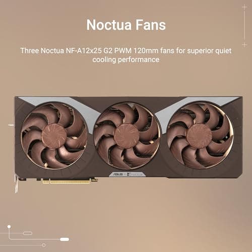 Asus Noctua OC GeForce RTX 5080 16GB GDDR7 Brown / Silver image