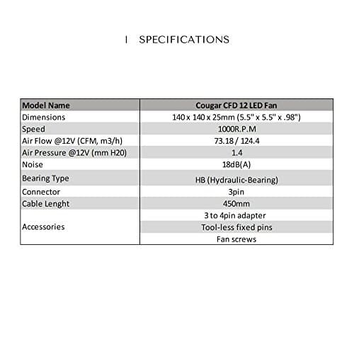 Cougar Dual-X 120mm Green Green LED 1-Pack image
