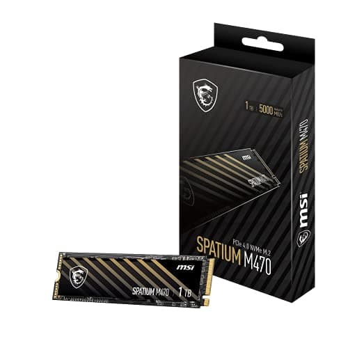 MSI SPATIUM M470 1TB SSD M.2-2280 PCIe 4.0 X4 NVMe image