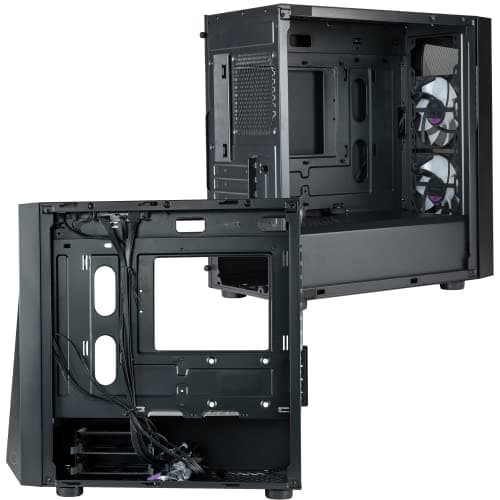 Cooler Master CMP 320 Micro ATX Mid Tower Black Tempered Glass Side Panel image