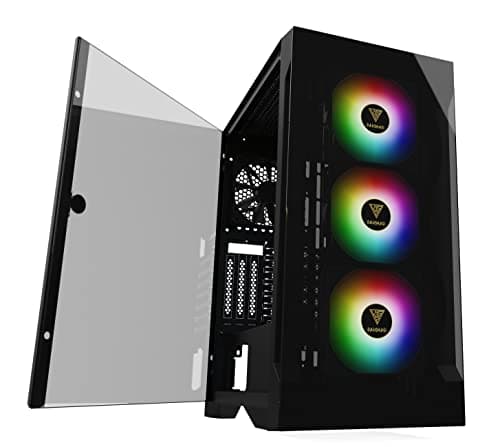 GAMDIAS TALOS E2 ELITE ATX Mid Tower Black Tempered Glass Side Panel image