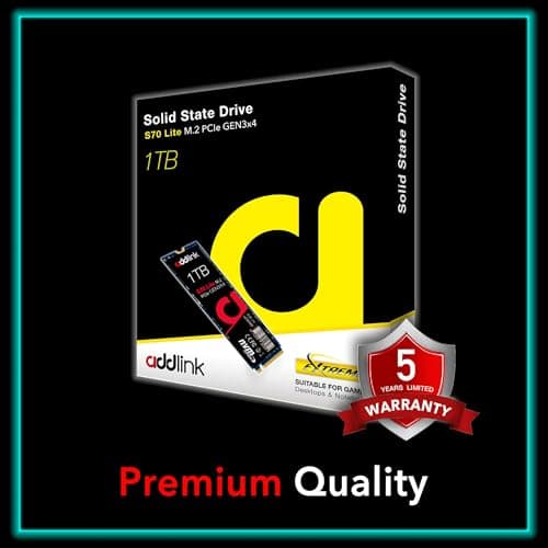 Addlink S70 1TB M.2-2280 SSD PCIe 3.0 X4 NVMe image
