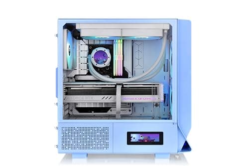 Thermaltake Ceres 330 ATX Mid Tower Blue ARGB Tempered Glass Side Panel image