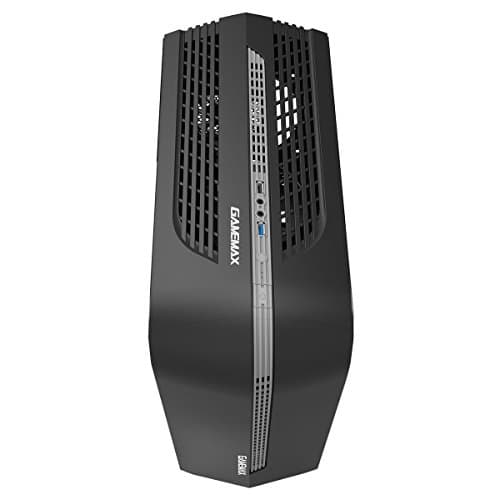 GameMax Centauri MicroATX Mid Tower Black / Gray with Acrylic Side Panel and USB 3.2 Gen 1 Type-A USB 2.0 Type-A image