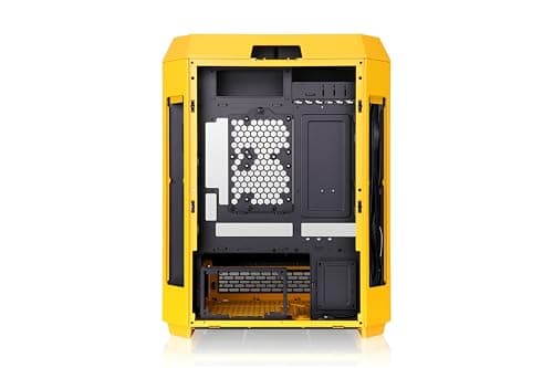 Thermaltake The Tower 600 ATX Mid Tower Yellow with Tempered Glass Side Panel and USB 3.2 Gen 2 Type-C, USB 3.2 Gen 1 Type-A image