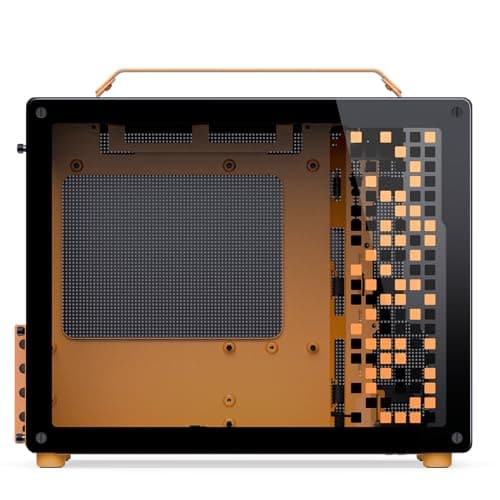 Jonsbo Jonsplus Z20 Micro ATX Desktop Orange / Black with Tempered Glass Side Panel and USB 3.2 Gen 2 Type-C, USB 3.2 Gen 1 Type-A image