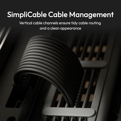 HAVN HS420 VGPU ATX Mid Tower Black Tempered Glass Side Panel, USB 3.2 Gen 2 Type-C and USB 3.2 Gen 1 Type-A image