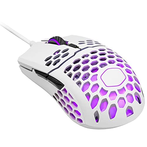Cooler Master MM711 Matte White Wired Optical Mouse image