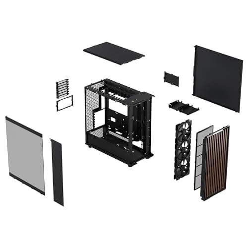 Fractal Design North XL ATX Full Tower Black with Tinted Tempered Glass Side Panel and USB 3.2 Gen 2 Type-C, USB 3.2 Gen 1 Type-A image