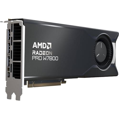 AMD 100-300000075 Radeon PRO W7800 32GB GDDR6 Black main image