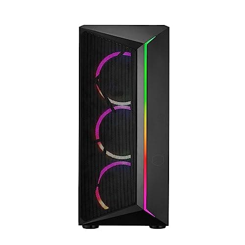 Cooler Master CMP 510 ATX Mid Tower Black with Tempered Glass Side Panel and USB 3.2 Gen 1 Type-A USB 2.0 Type-A image