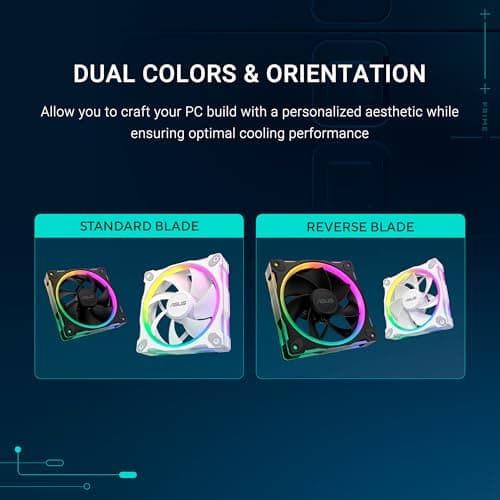  ASUS Prime MR120 ARGB Reverse Fan White image