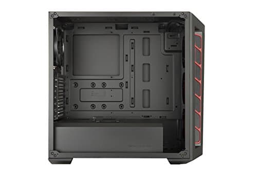 Cooler Master MasterBox MB511 ATX Mid Tower Black / Red with Acrylic Side Panel and USB 3.2 Gen 1 Type-A image