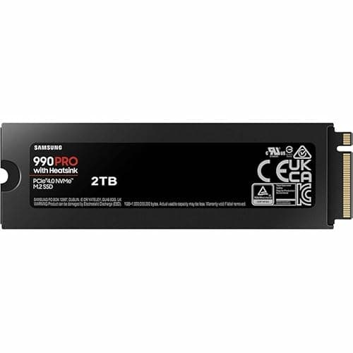 Samsung 990 Pro w/Heatsink 2TB SSD M.2-2280 PCIe 4.0 NVMe image