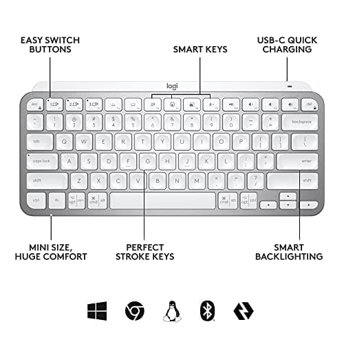 Logitech MX Keys Mini Bluetooth/Wireless/Wired for Business Mini Keyboard image