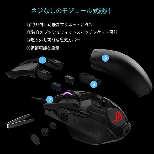 Asus ROG Chakram Core Wired Optical Gaming Mouse image