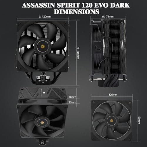 Thermalright Assassin Spirit 120 EVO DARK Air 156mm Black image