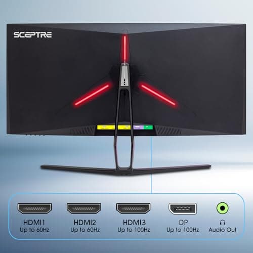 Sceptre C355W-3440UN 35" 3440x1440 100Hz VA Curved Monitor image