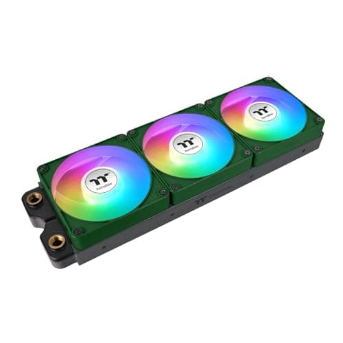 Thermaltake CT120 EX Reverse 120mm Green / Black ARGB Sync PWM 65.82 CFM 3-Pack image