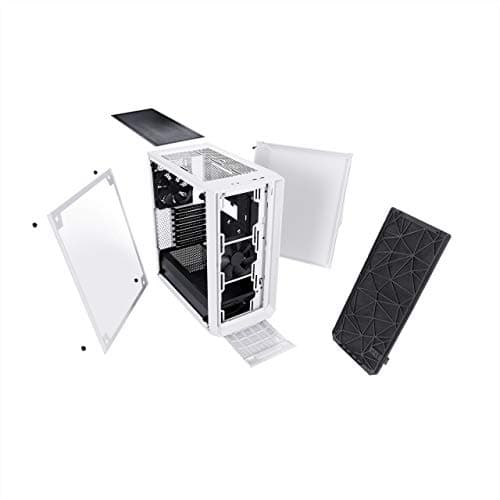 Fractal Design Meshify C ATX Mid Tower White / Black Tempered Glass Side Panel image