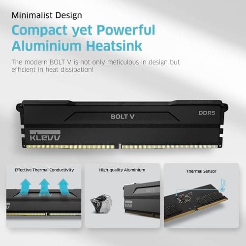Klevv BOLT V Black DDR5-6000 CL28 32GB (2x16GB) image