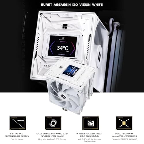 Thermalright Burst Assassin 120 Vision 66.17 CFM Air 156mm White image