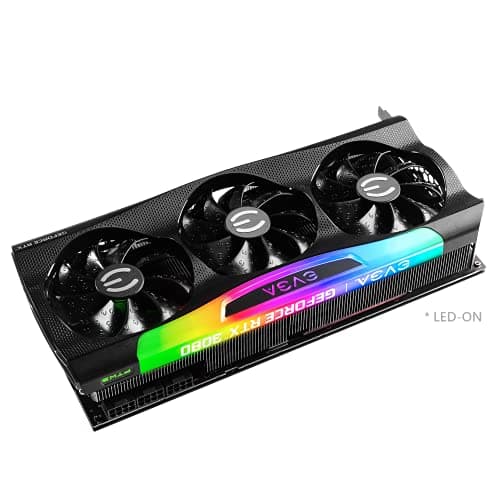 EVGA FTW3 ULTRA GAMING LHR GeForce RTX 3080 10GB LHR 10GB GDDR6X Black image