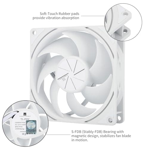 Thermalright TL-P9 92mm White PWM 32.77 CFM 1-Pack image