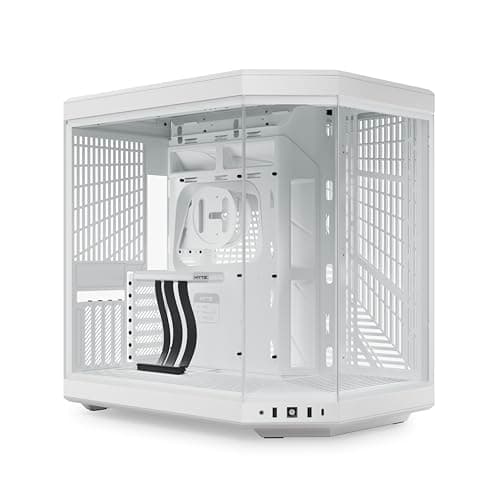 HYTE Y70 CS-HYTE-Y70-WW Dual Chamber Mid-Tower ATX Case with PCIe 4.0 Express Riser Cable Included, Snow White main image