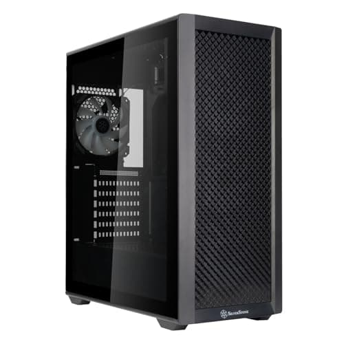 Silverstone FARA 515XR ATX Mid Tower Black with Tempered Glass Side Panel and USB 3.2 Gen 1 Type-A image