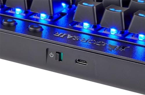 Corsair K63 Lapboard Combo Blue LED Cherry MX Red Wireless Gaming Keyboard image