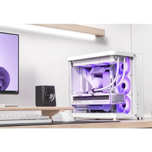 Jonsbo TK-2 2.0 ATX Mid Tower White with Tempered Glass Side Panel and USB 3.2 Gen 2 Type-C, USB 3.2 Gen 1 Type-A image