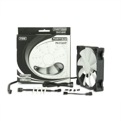 Phanteks F140XP 140mm Black / White PWM 85.19 CFM image