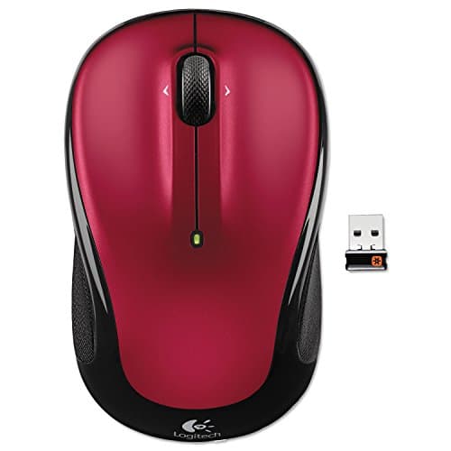 Logitech M325S Wireless/Wired Optical Red/Black Mouse image