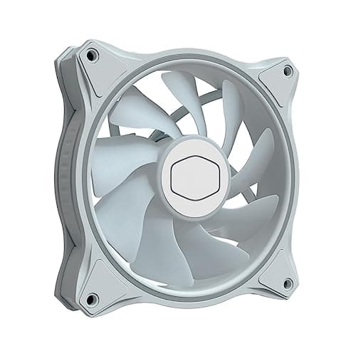 Cooler Master MasterFan MF Halo 120mm Addressable RGB PWM 47.2 CFM White 3-Pack image