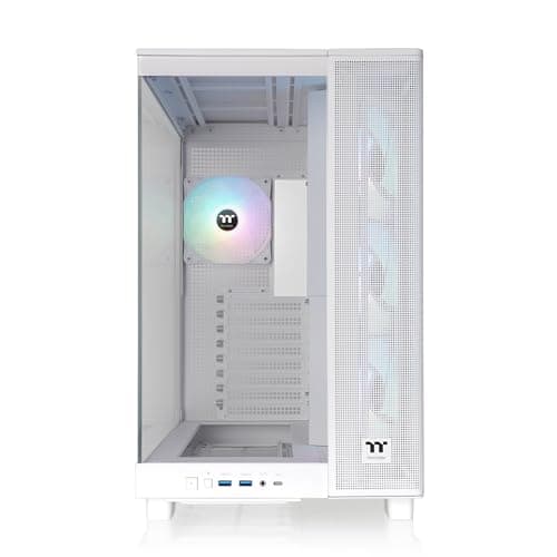 Thermaltake View 380 XL ATX Mid Tower (Snow) White Tempered Glass image